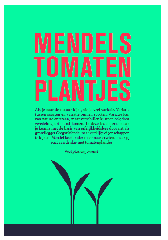 Voorpagina Mindels Tomaten Plantjes lespakket